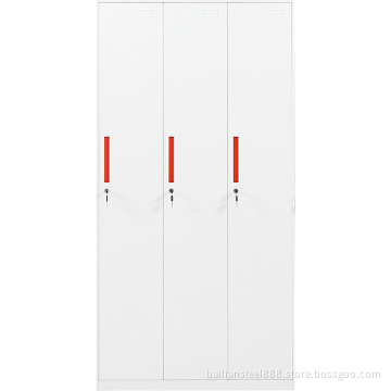 3-door steel file cabinet